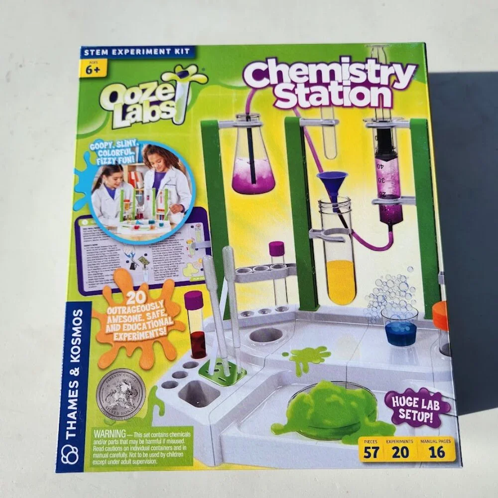 Thames & Kosmos Ooze Labs Chemistry Station Science Experiment Kit STEM Toy 20 N